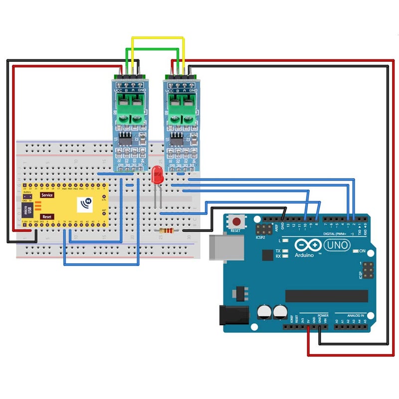ANMBEST 10PCS MAX485 RS485 Transceiver Module TTL UART Serial to RS-485 Module for Arduino Raspberry Pi Industrial-Control - Image 5